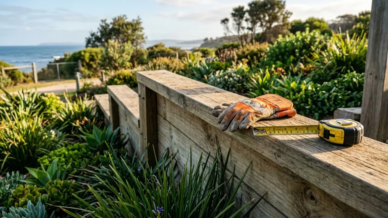 Retaining wall specialist reviewing a Gold Coast site